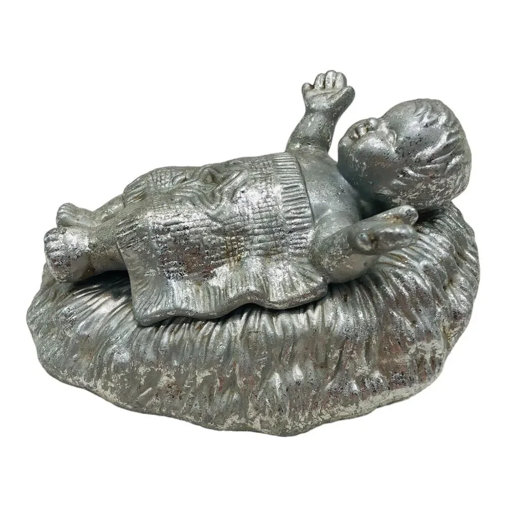 Dept‎ 56 Baby Jesus Silver Gild Replacement For Eden Prairie Nativity Set REPAIR